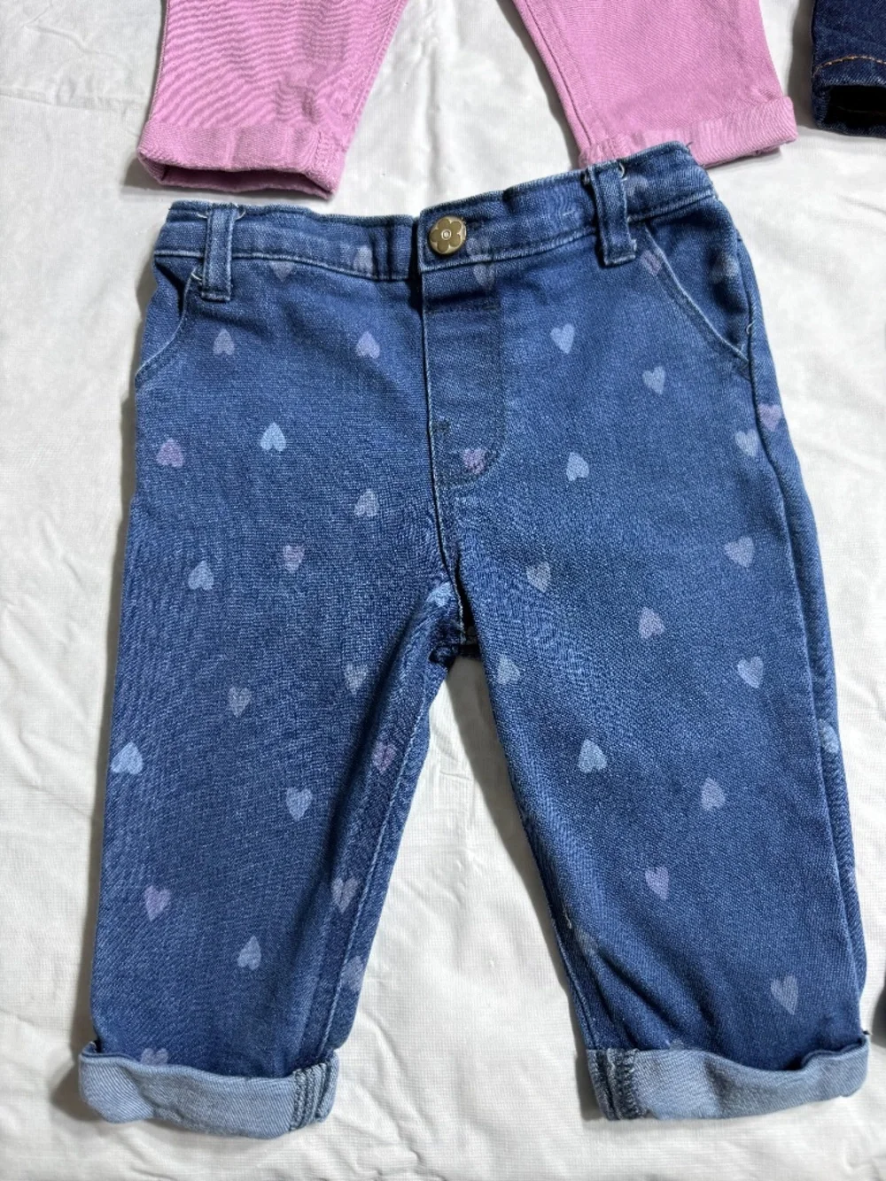 Baby Girl Denim Jeans Pants Bundle Size 6-9 Months Garanimals, Children's Place